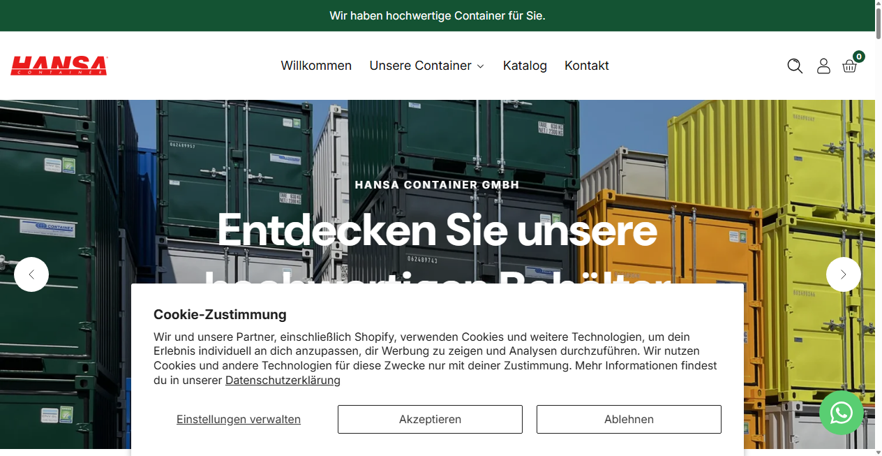 Bestätigte Warnung zu hansacontainergmbh.de (2026)