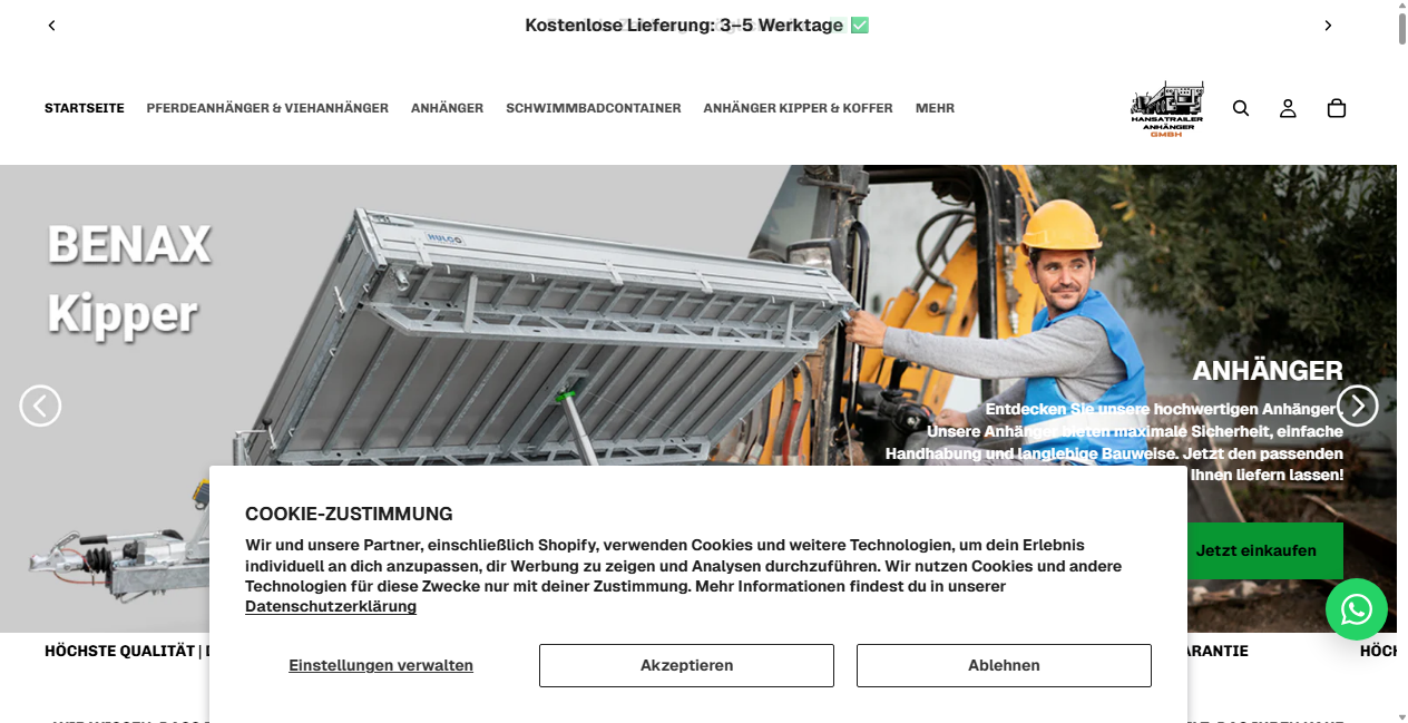 Bestätigte Warnung zu hansatraileranhanger-de.com (2026)