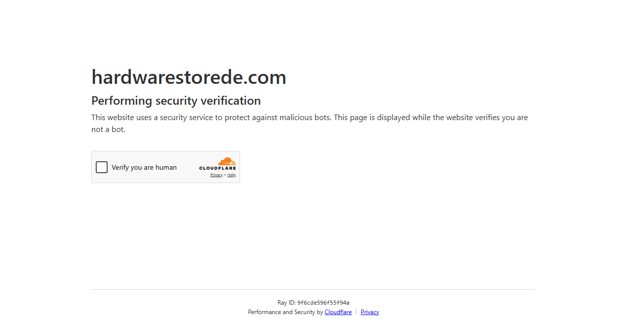 Bestätigte Warnung zu hardwarestorede.com (2026)