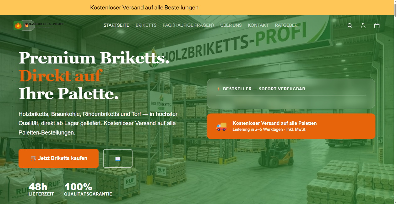 Bestätigte Warnung zu holzbriketts-profi.de (2026)