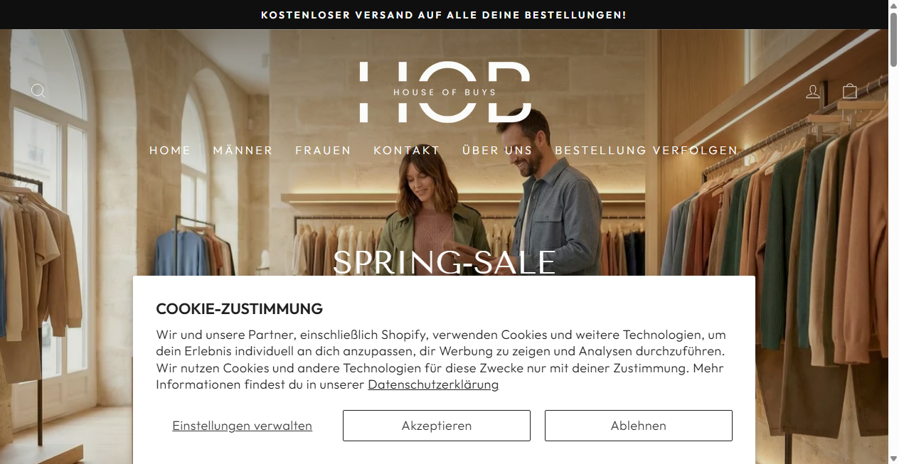 Fake-Shop Warnung: Fake Shop Warnung: houseofbuys.de (2026)