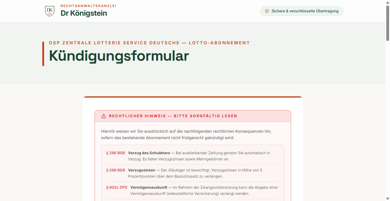 Bestätigte Warnung zu kanzleikonigstein.de (2026)
