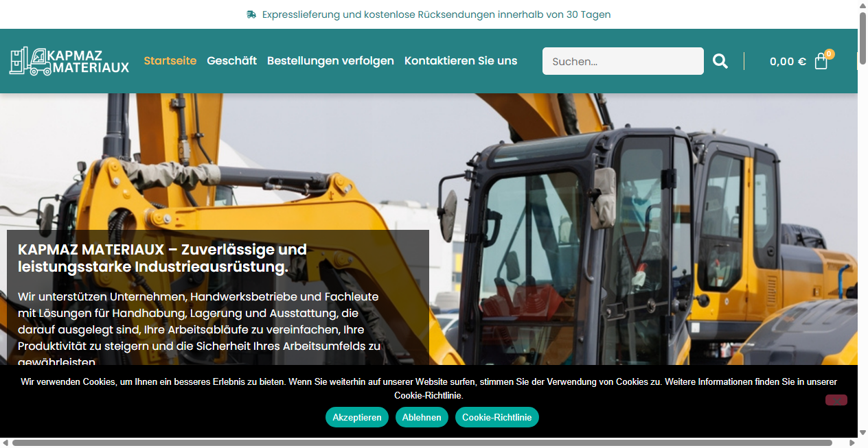 Bestätigte Warnung zu kapmazmateriaux.com (2026)