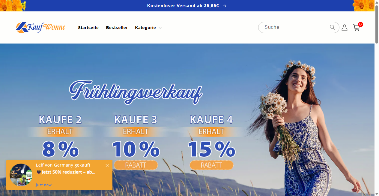 Fake-Shop Warnung: Fake Shop Warnung: kaufwonne.com (2026)