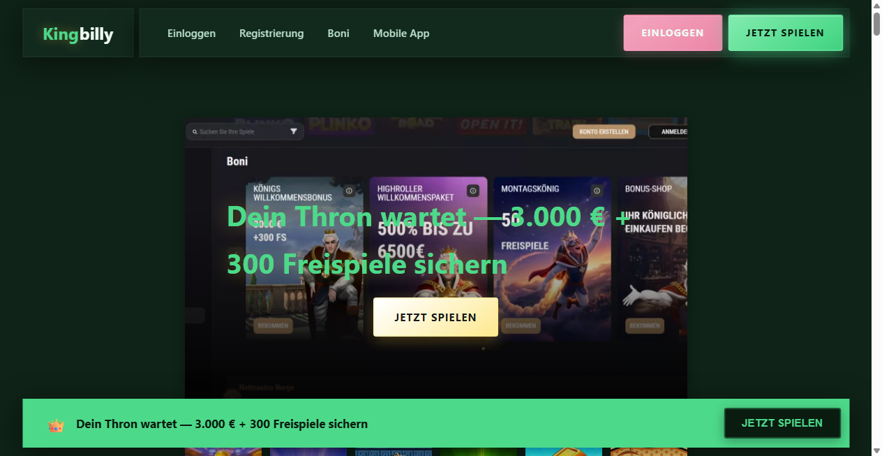 Bestätigte Warnung zu kingbillycasino-online.de (2026)