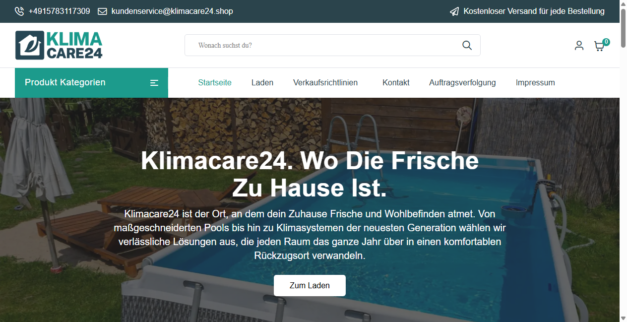 Bestätigte Warnung zu klimacare24.shop (2026)