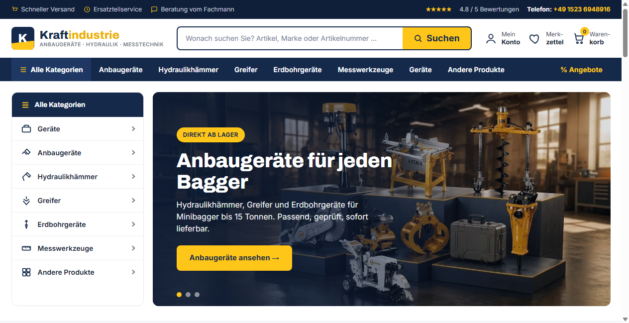 Bestätigte Warnung zu kraftindustrie-shop.de (2026)