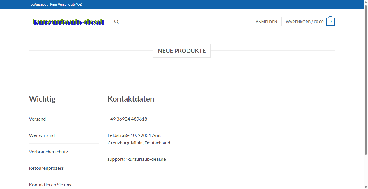 Bestätigte Warnung zu kurzurlaub-deal.de (2026)