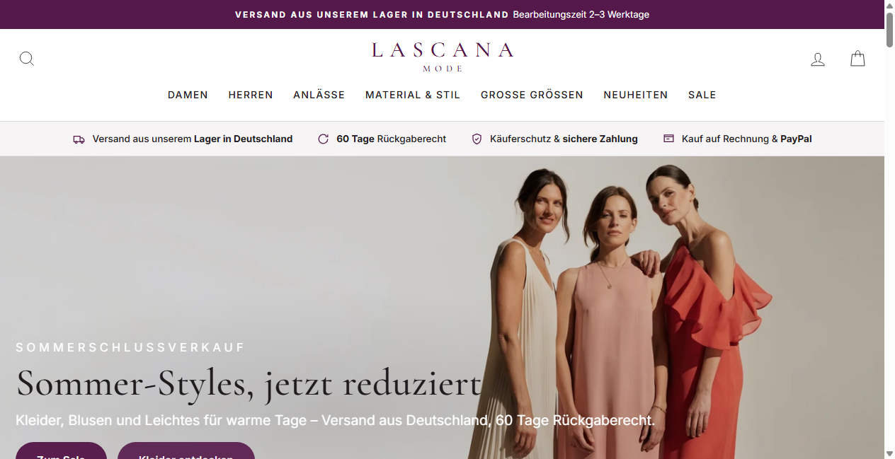 Bestätigte Warnung zu lascanamode.com (2026)