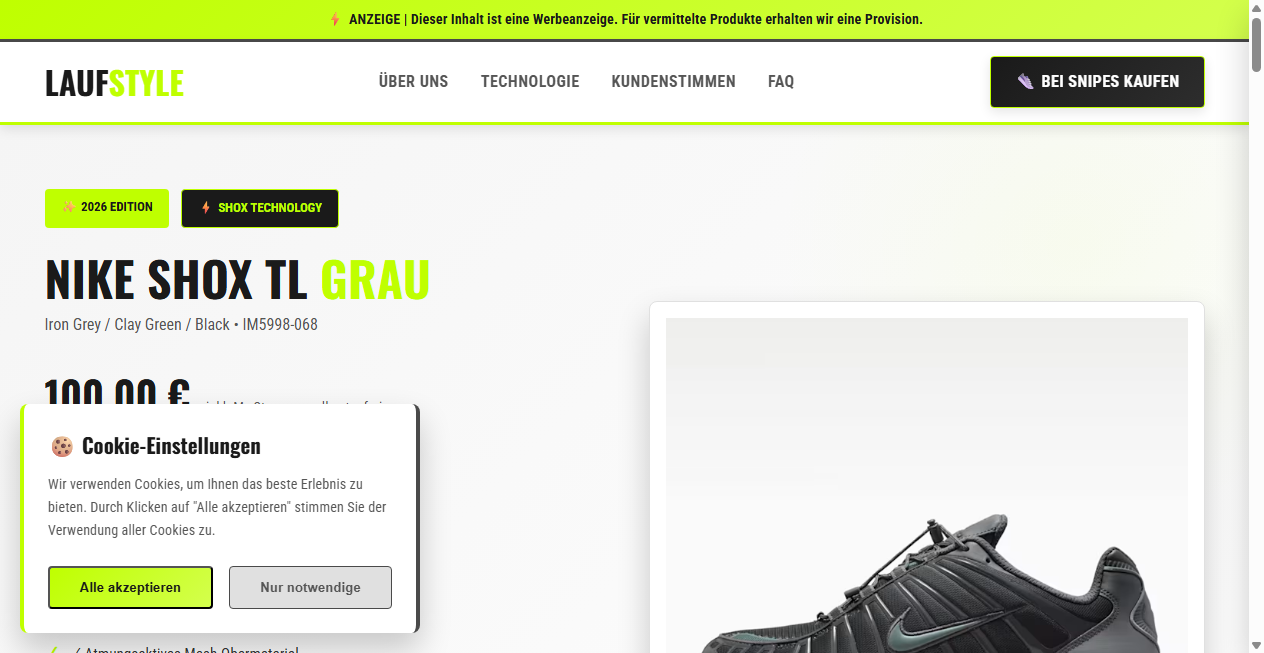 Bestätigte Warnung zu laufstyle.com (2026)