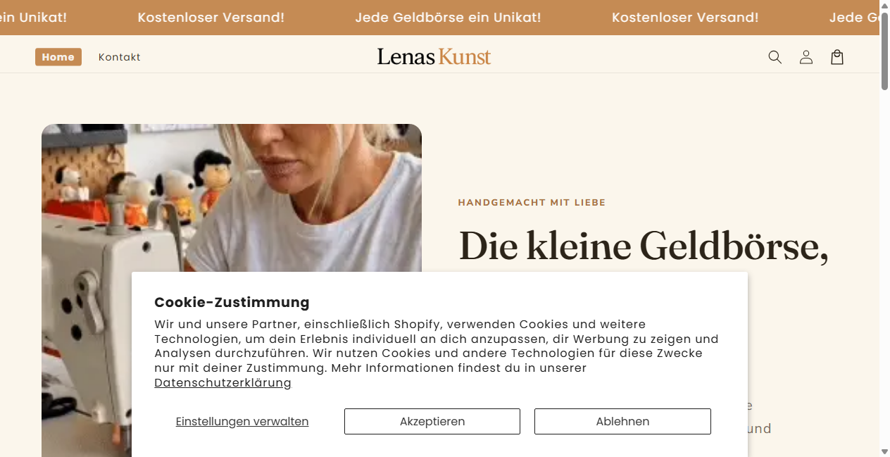 Bestätigte Warnung zu lenaskunst.de (2026)
