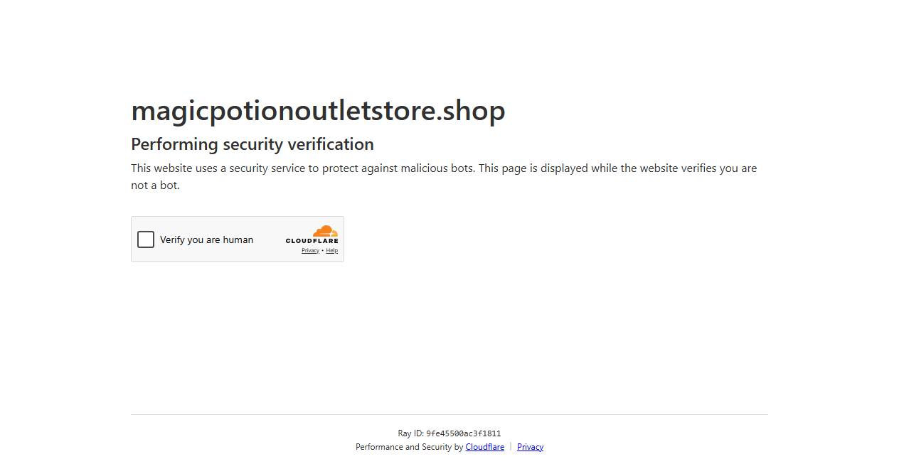 Bestätigte Warnung zu magicpotionoutletstore.shop (2026)