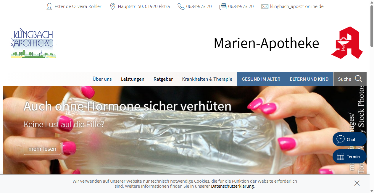 Bestätigte Warnung zu marien-apotheke-elstra.de (2026)