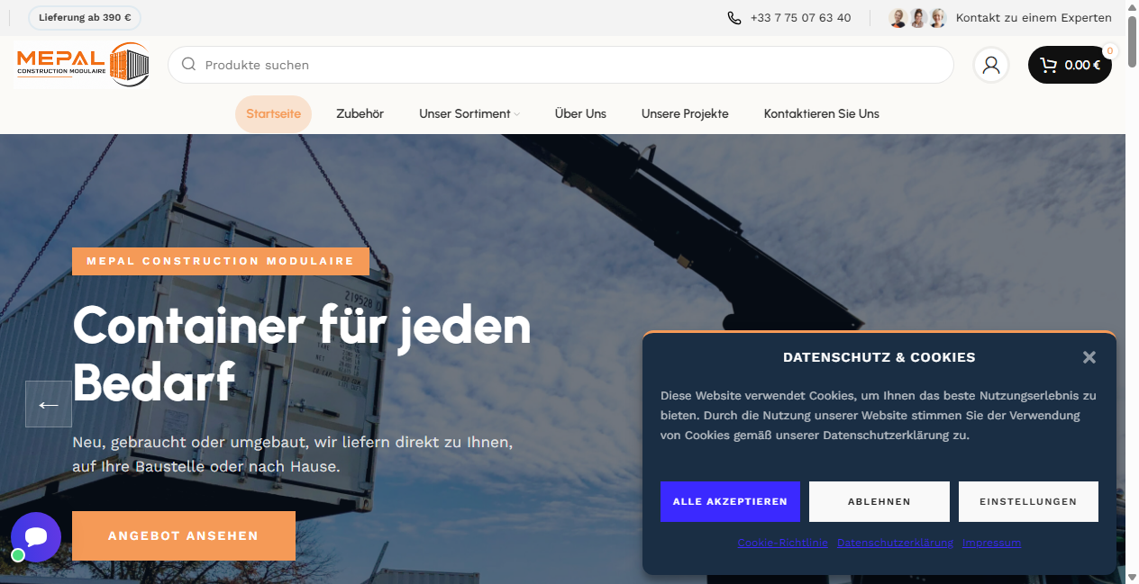 Bestätigte Warnung zu mepalconstruction.com (2026)