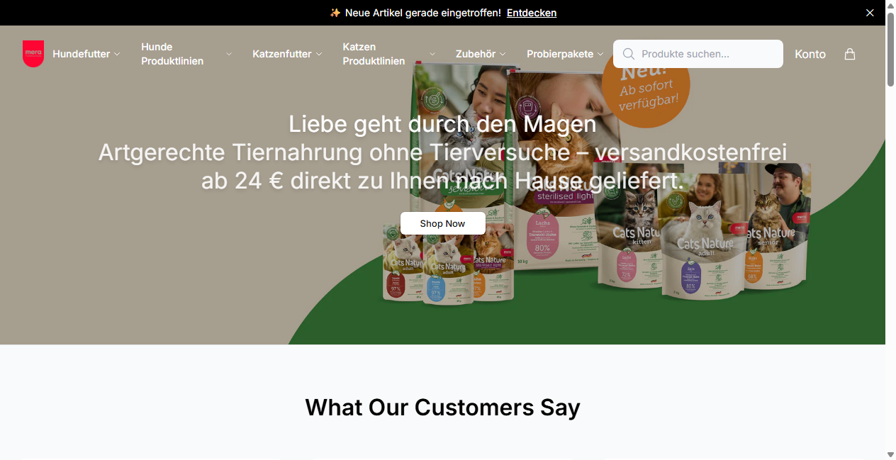 Bestätigte Warnung zu merapetfood.shop (2026)