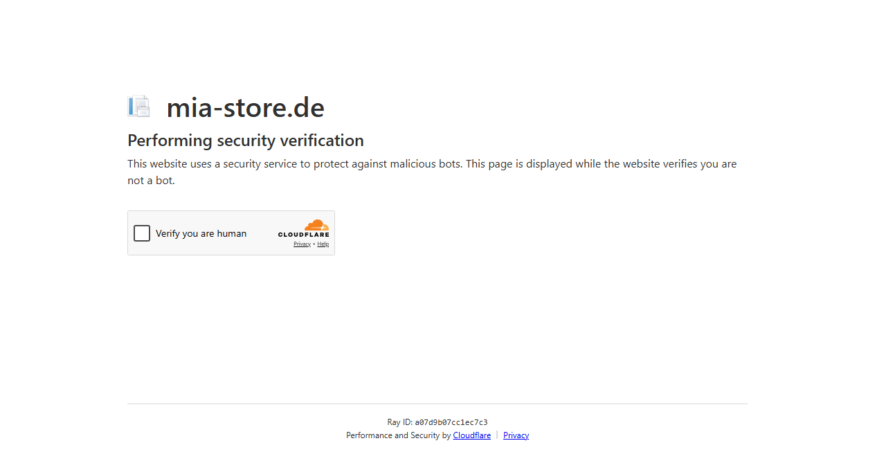 Bestätigte Warnung zu mia-store.de (2026)