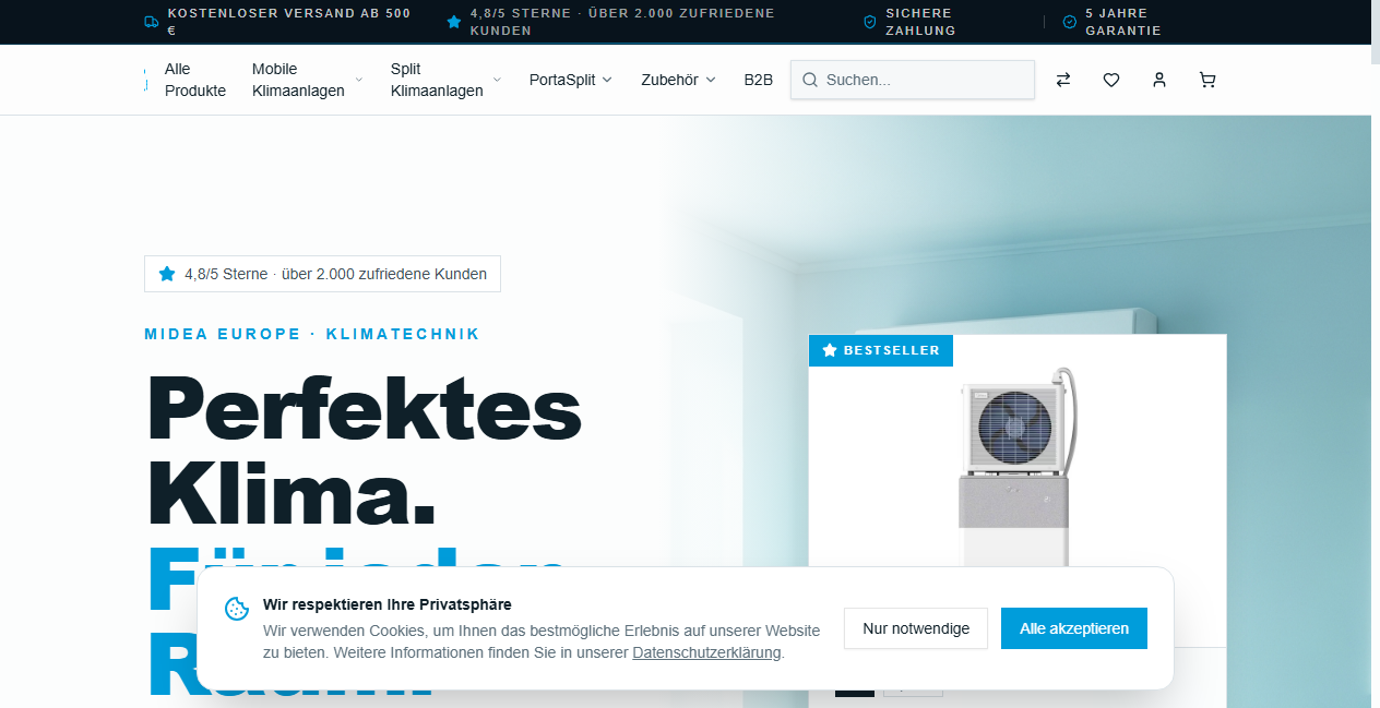Bestätigte Warnung zu midea-germany.de (2026)