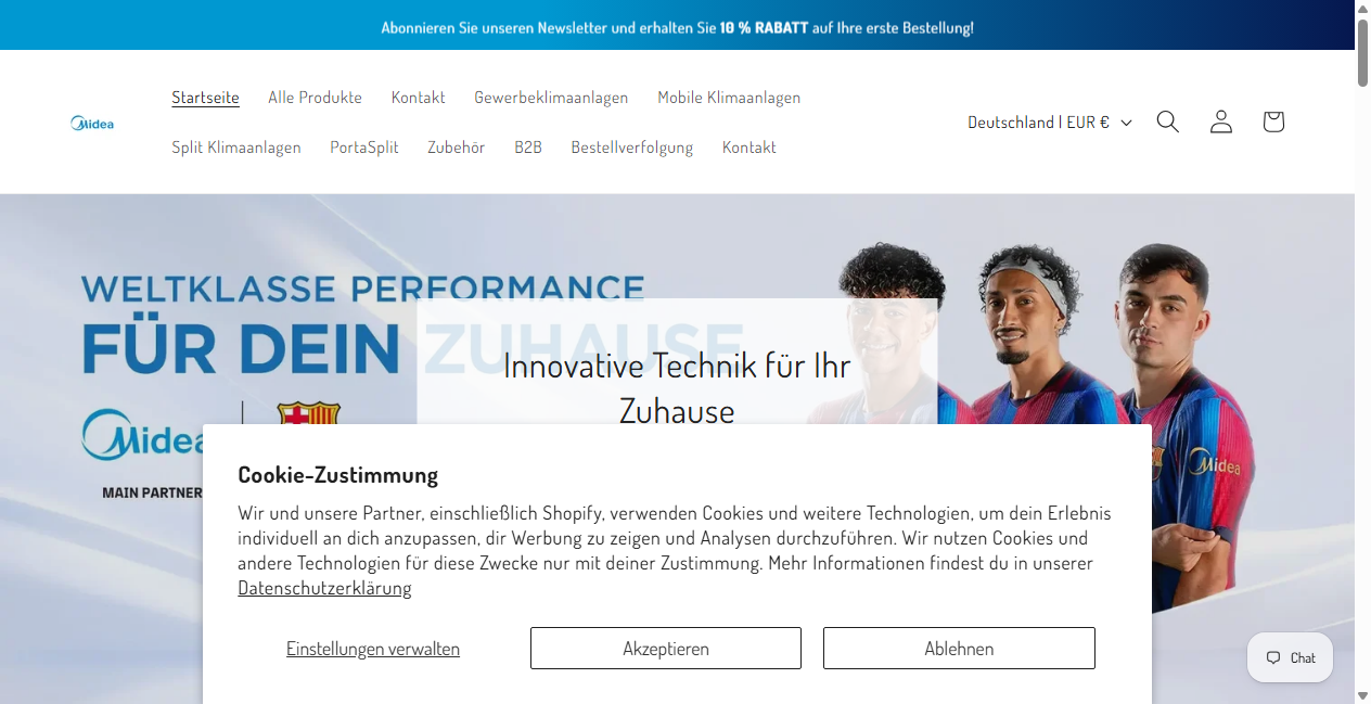 Bestätigte Warnung zu midea-klimashop.de (2026)