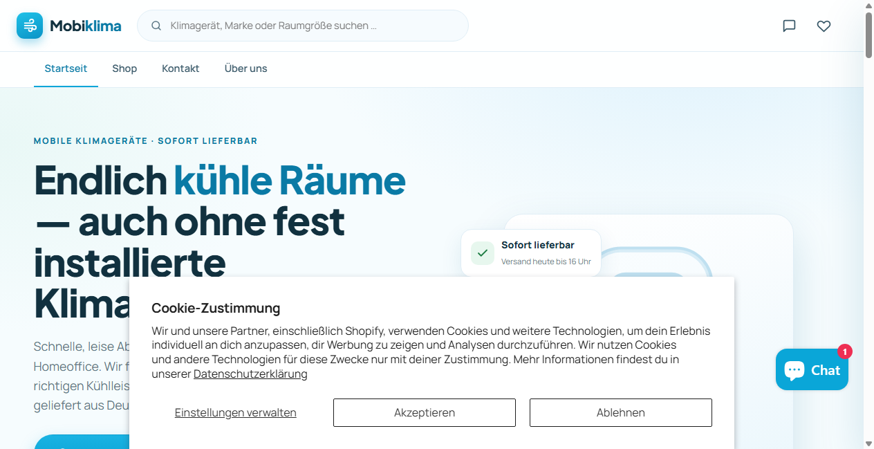 Bestätigte Warnung zu mobiklima.myshopify.com (2026)