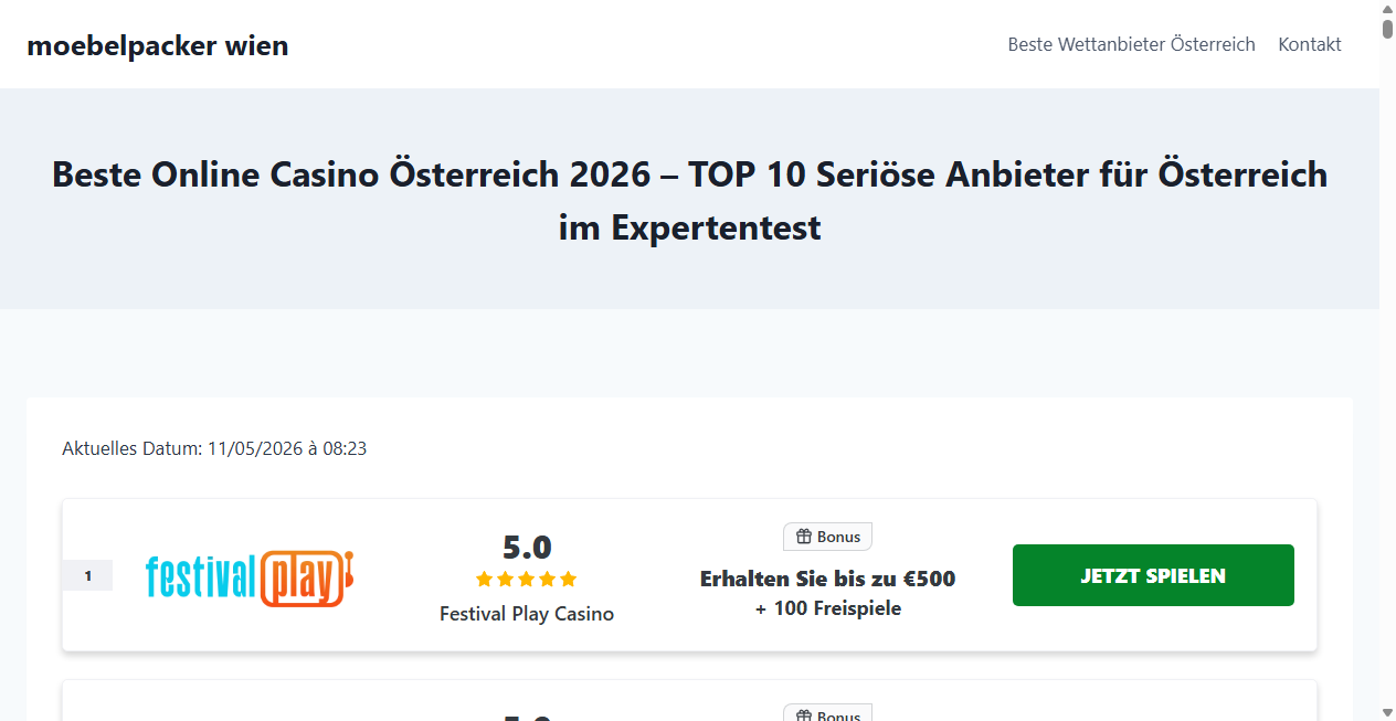 Bestätigte Warnung zu moebelpacker-wien.at (2026)