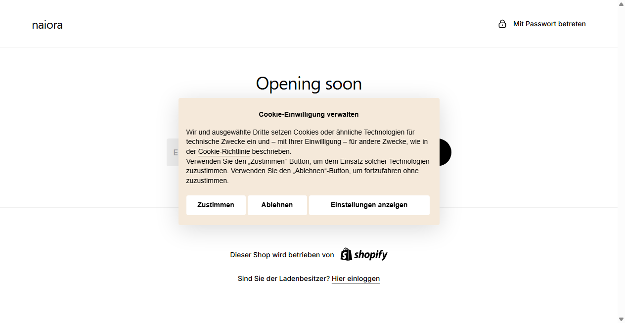 Fake-Shop Warnung: Fake Shop Warnung: naiora.de (2026)
