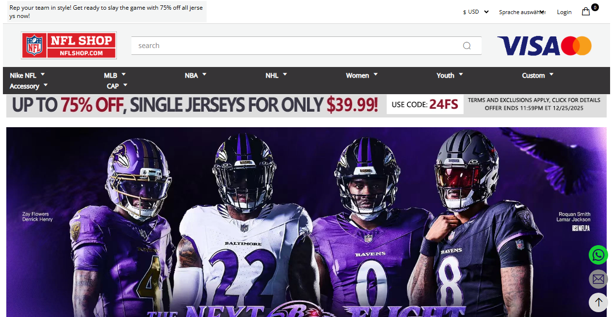 Bestätigte Warnung zu nflfanaticsstore.com (2026)