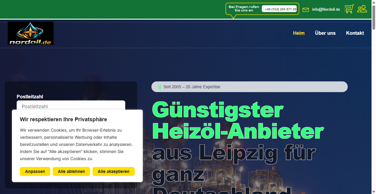 Fake-Shop Warnung: Fake Shop Warnung: nordoil.de (2026)
