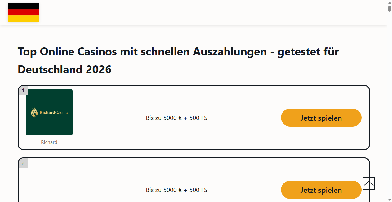 Bestätigte Warnung zu onlinecasinomitschnellerauszahlung.de (2026)