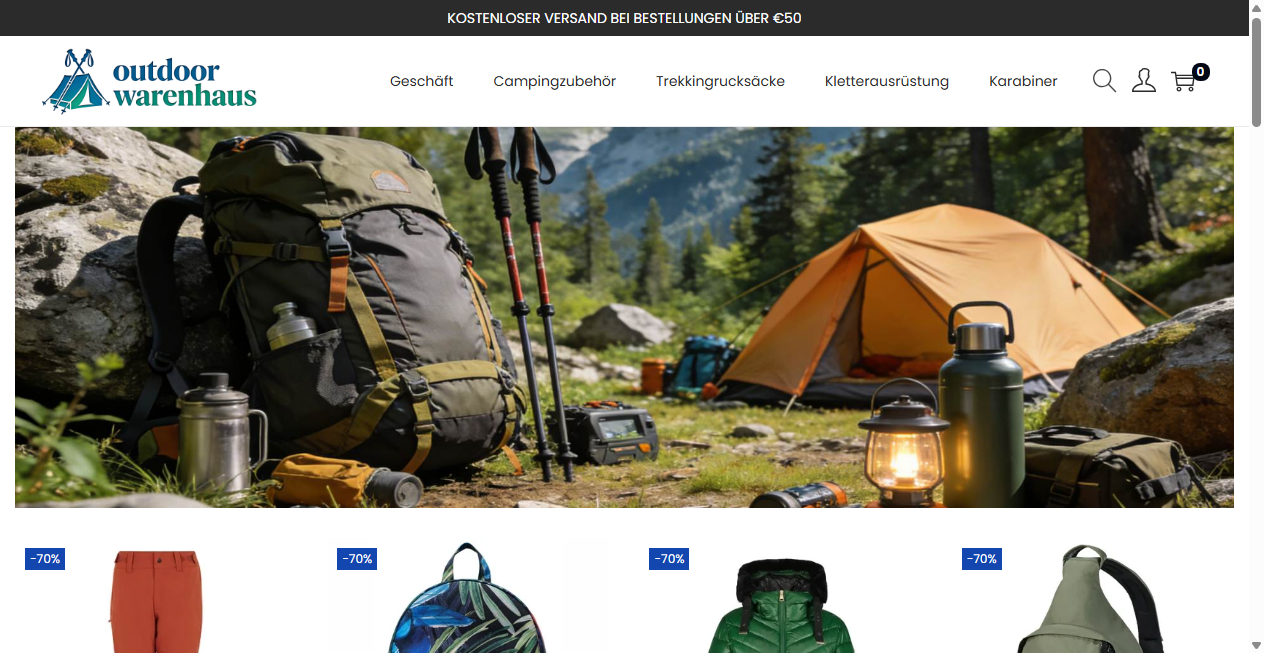 Bestätigte Warnung zu outdoorwarenhaus.com (2026)
