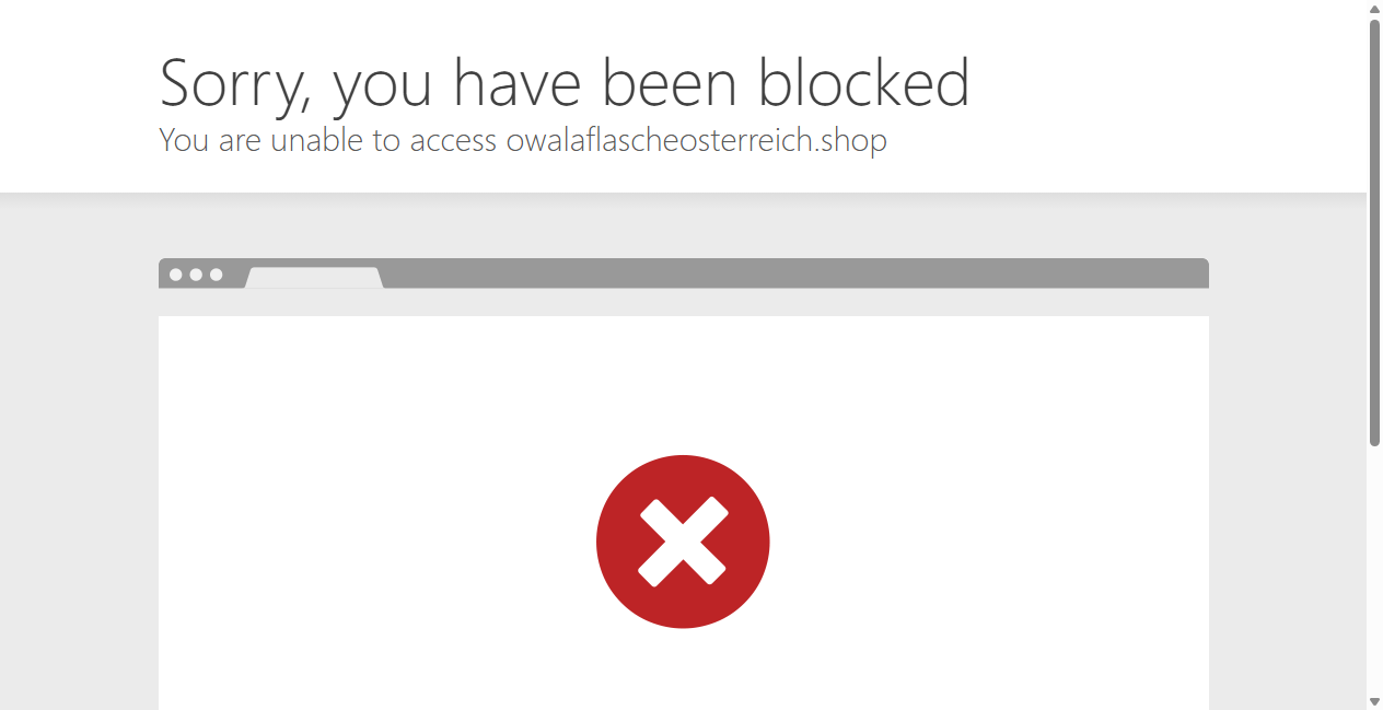 Bestätigte Warnung zu owalaflascheosterreich.shop (2026)