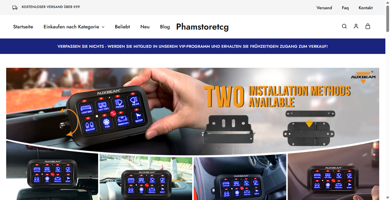 Bestätigte Warnung zu phamstoretcg.de (2026)