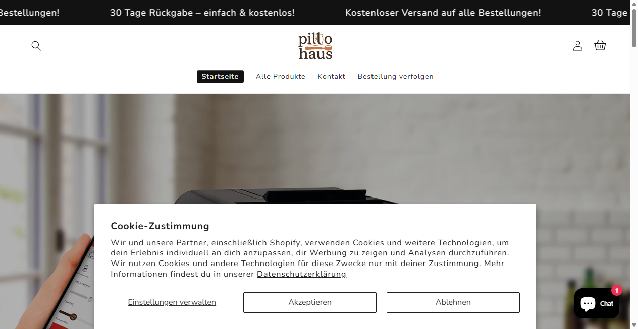 Bestätigte Warnung zu pillo-haus.myshopify.com (2026)