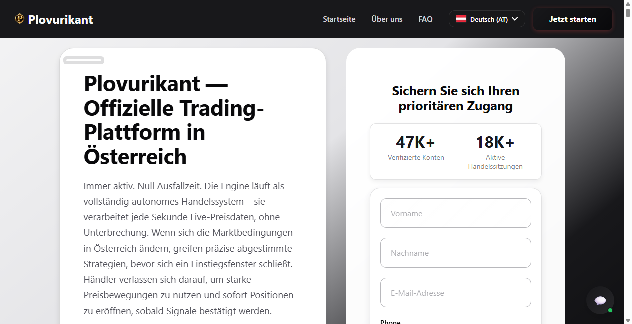 Bestätigte Warnung zu plovurikant.at (2026)