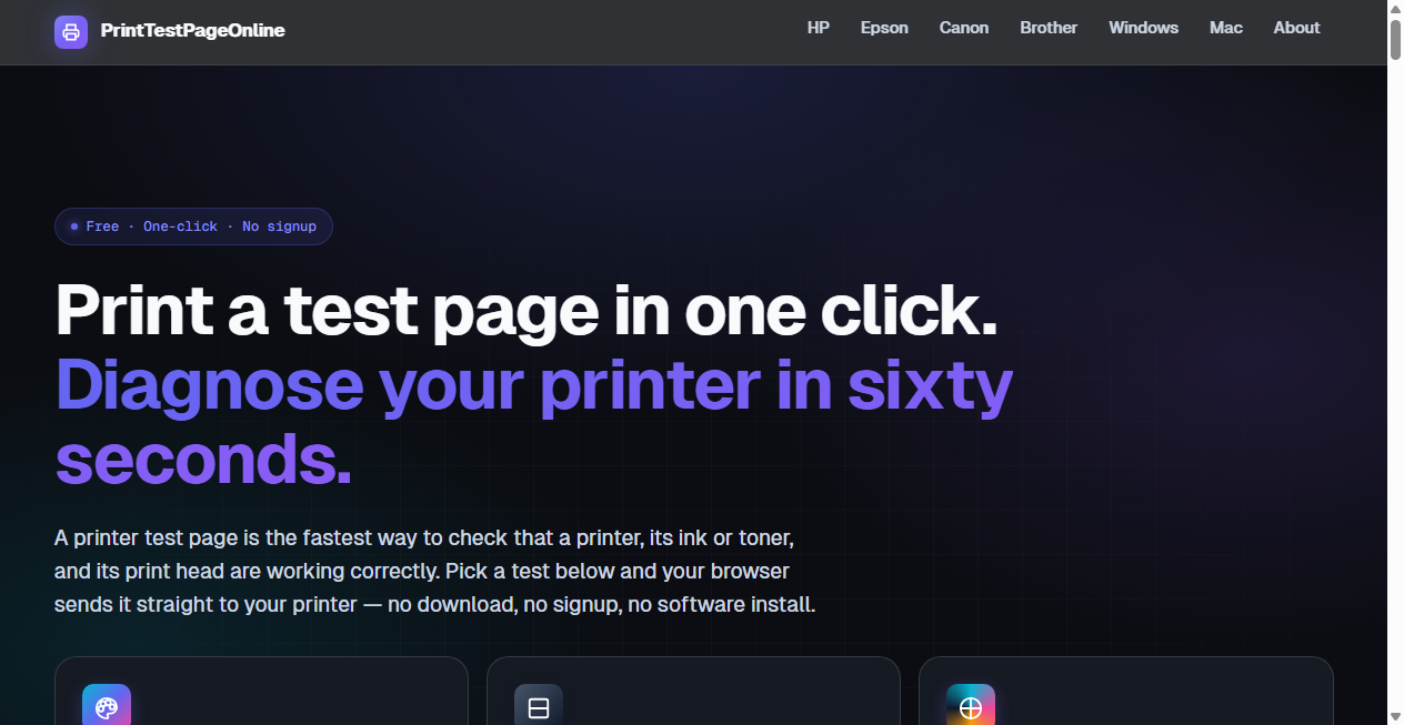 Bestätigte Warnung zu printtestpageonline.com (2026)