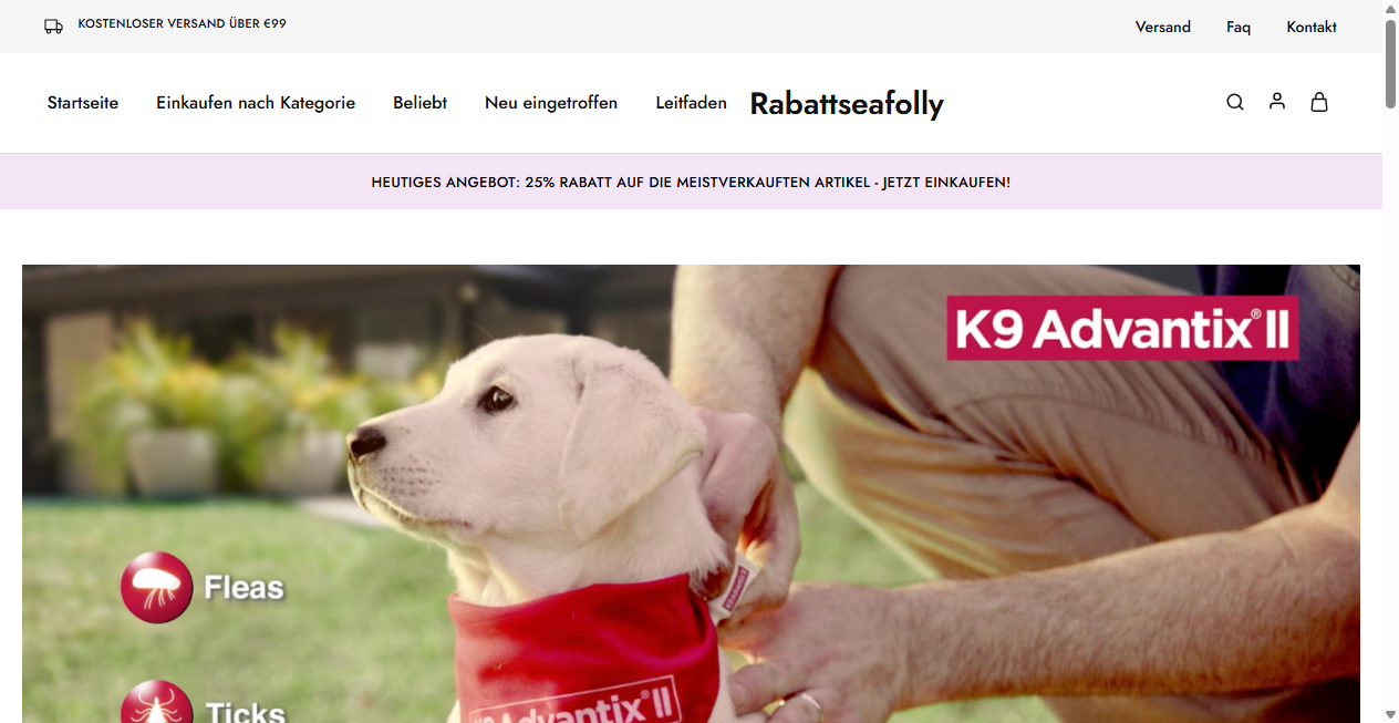 Bestätigte Warnung zu rabattseafolly.de (2026)