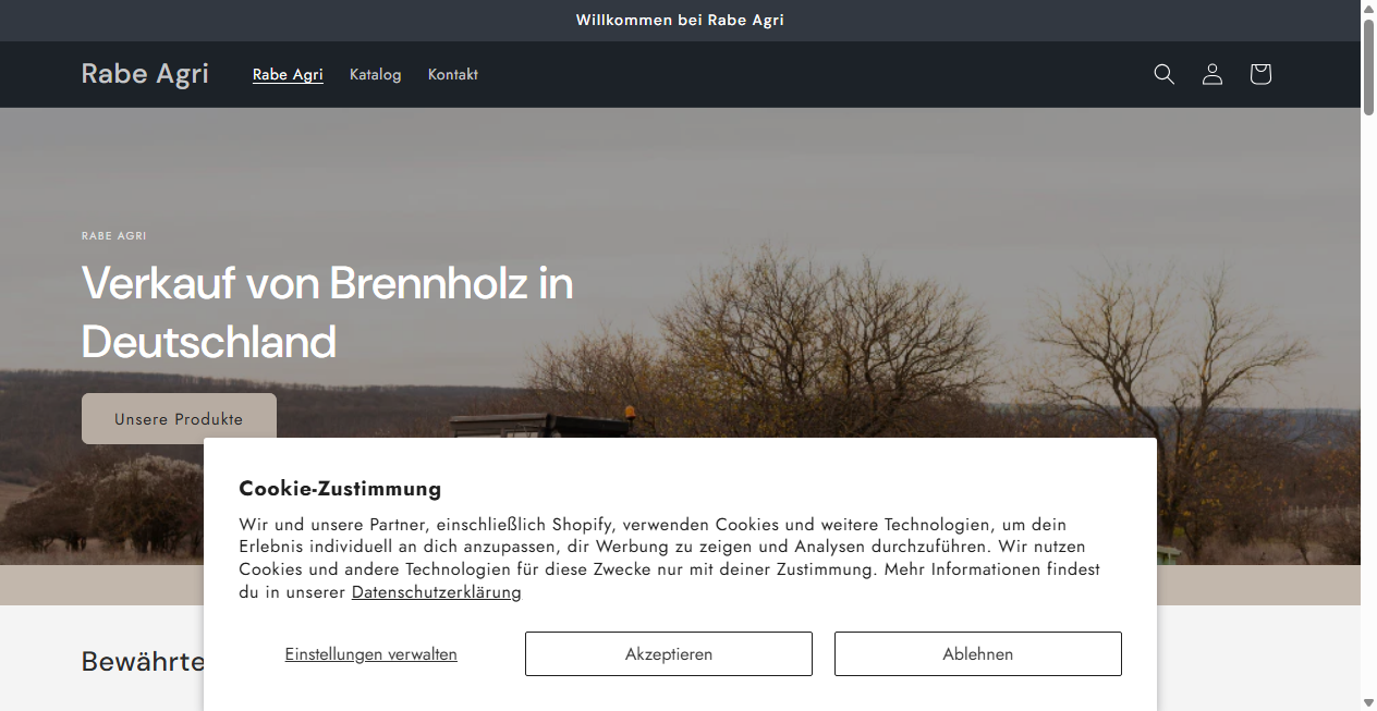 Bestätigte Warnung zu rabeagrigmbh.de (2026)