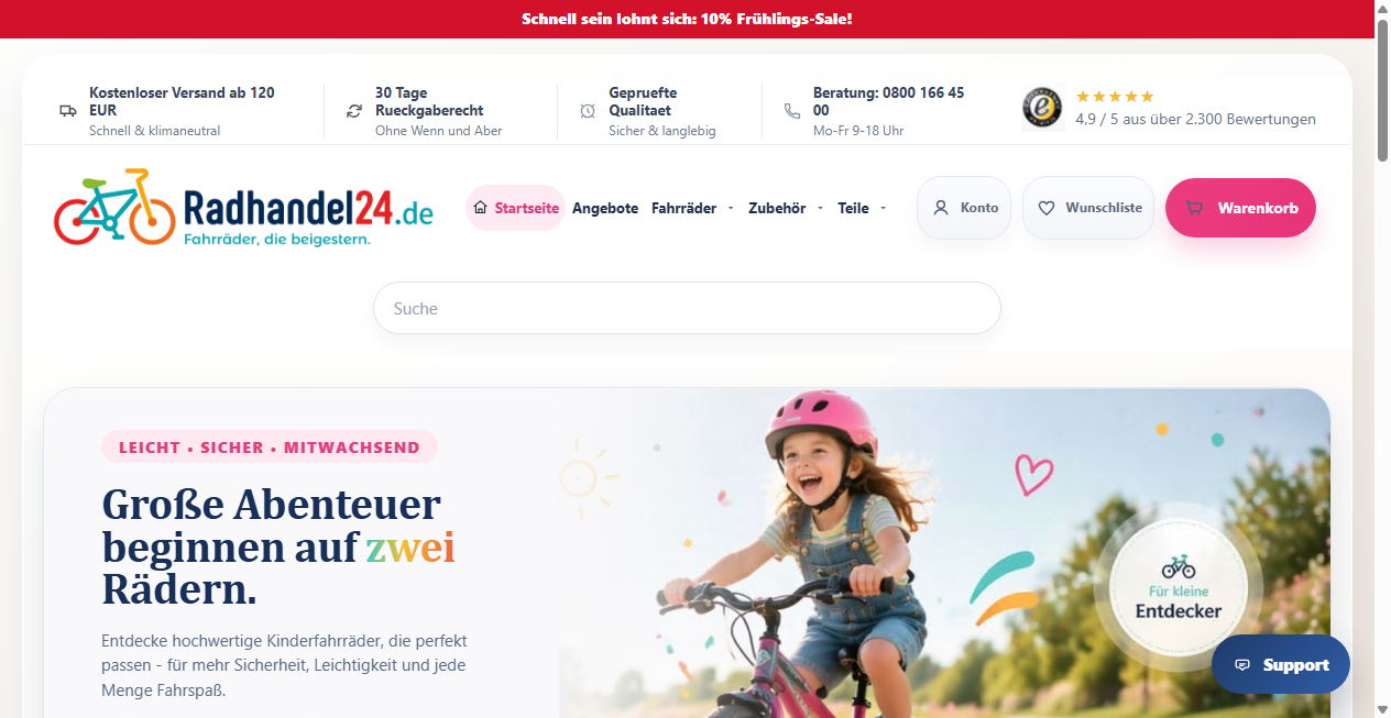 Bestätigte Warnung zu radhandel24.de (2026)