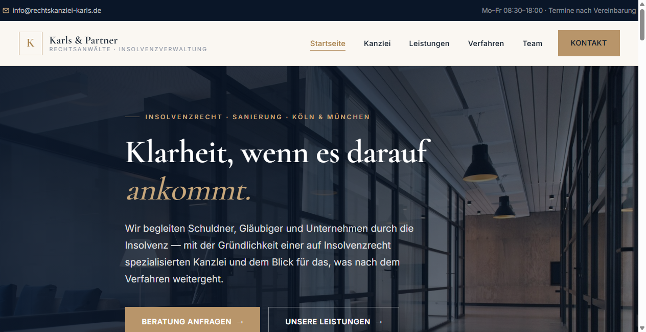 Bestätigte Warnung zu rechtskanzlei-karls.de (2026)