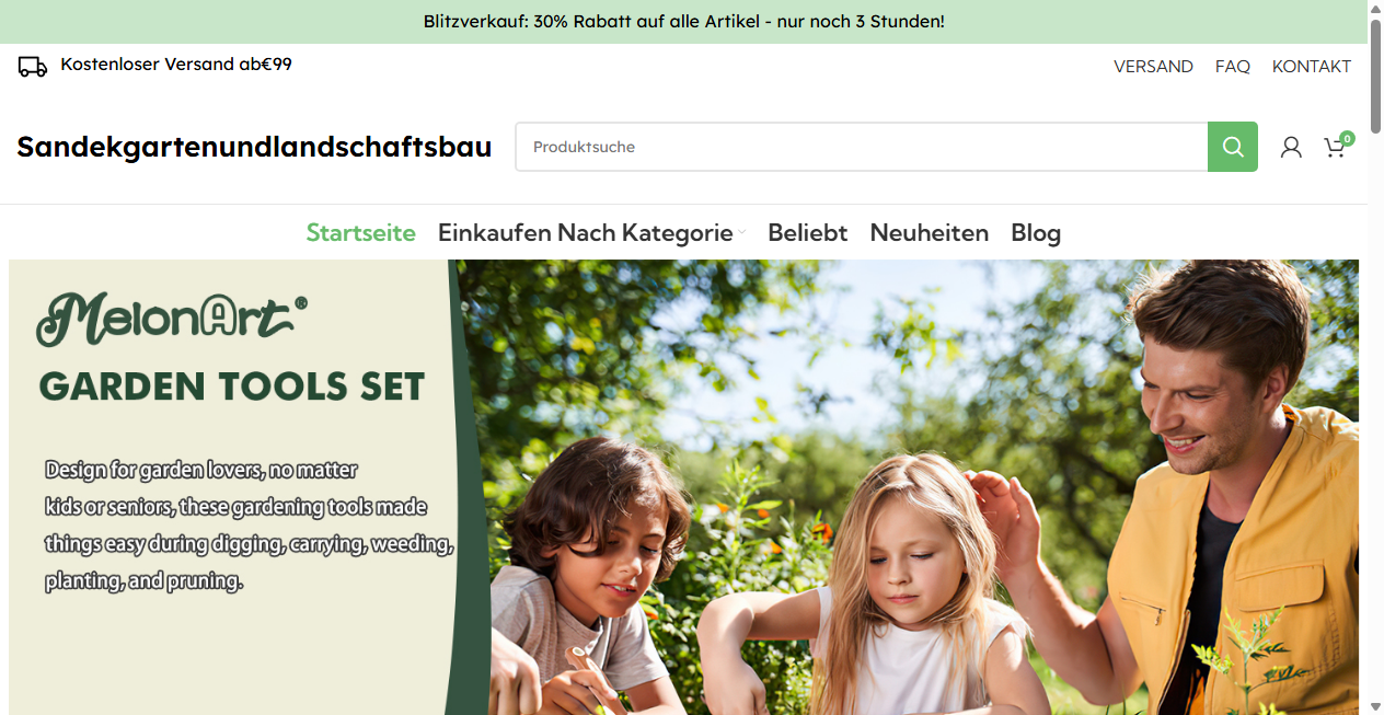 Bestätigte Warnung zu sandekgartenundlandschaftsbau.de (2026)