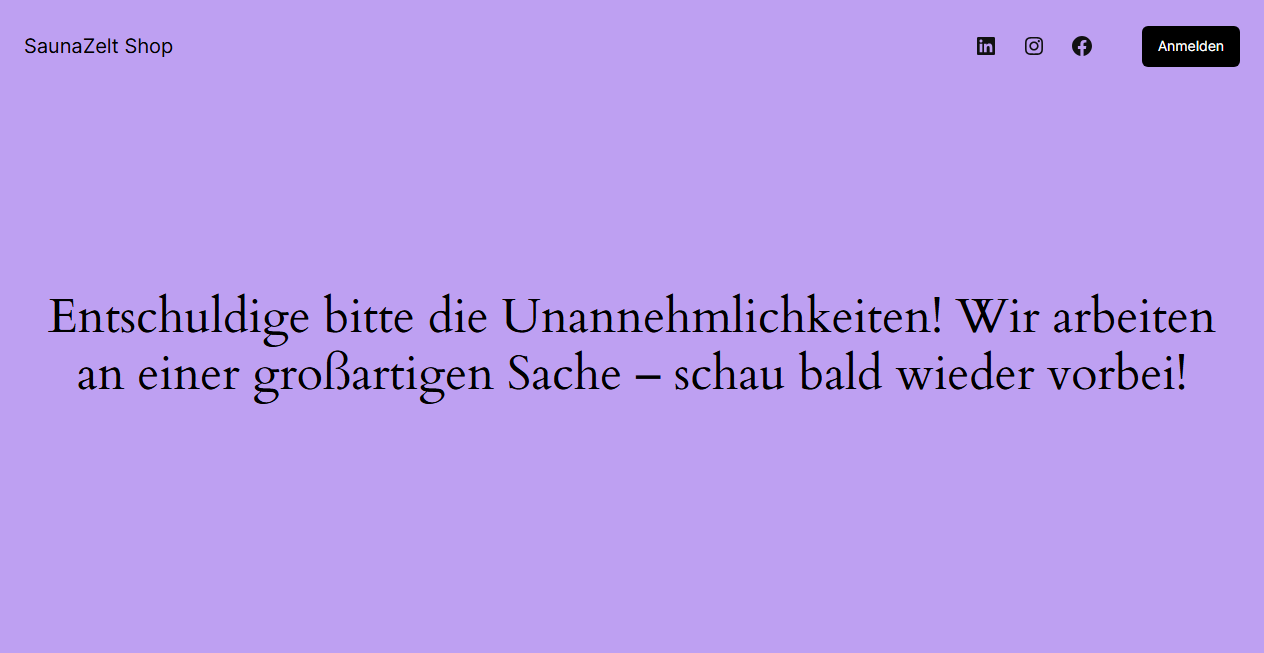 Bestätigte Warnung zu saunazelt-shop.com (2026)