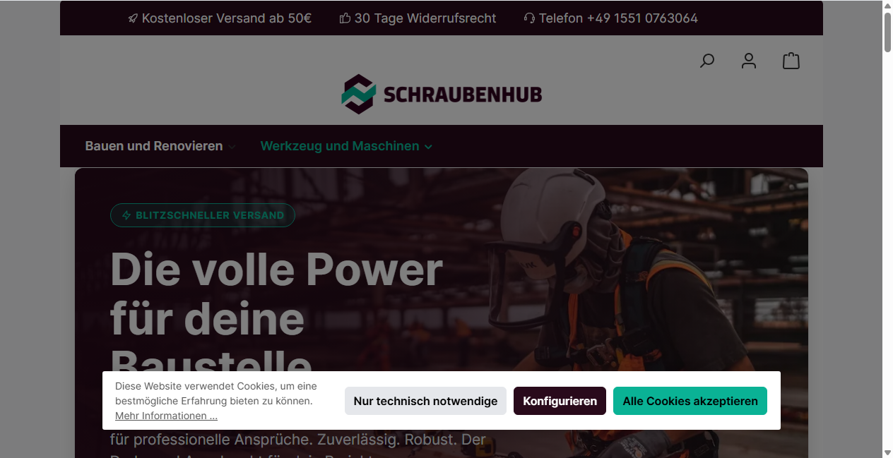 Bestätigte Warnung zu schraubenhub.de (2026)