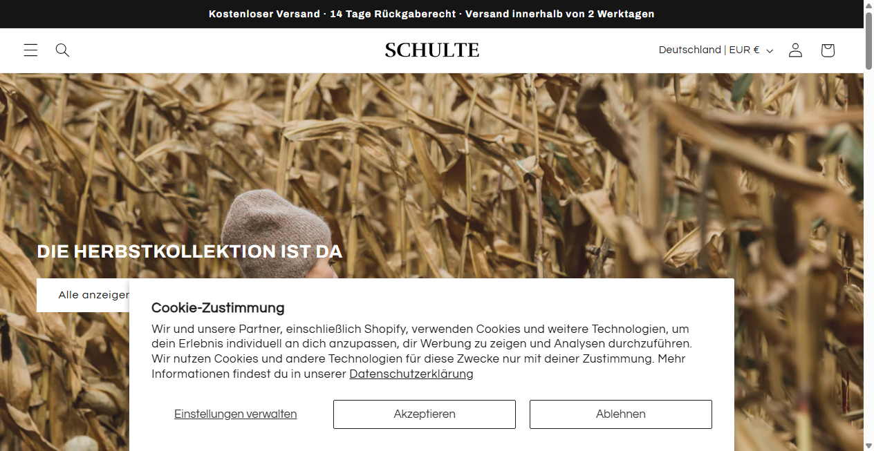 Bestätigte Warnung zu schultefashion.com (2026)