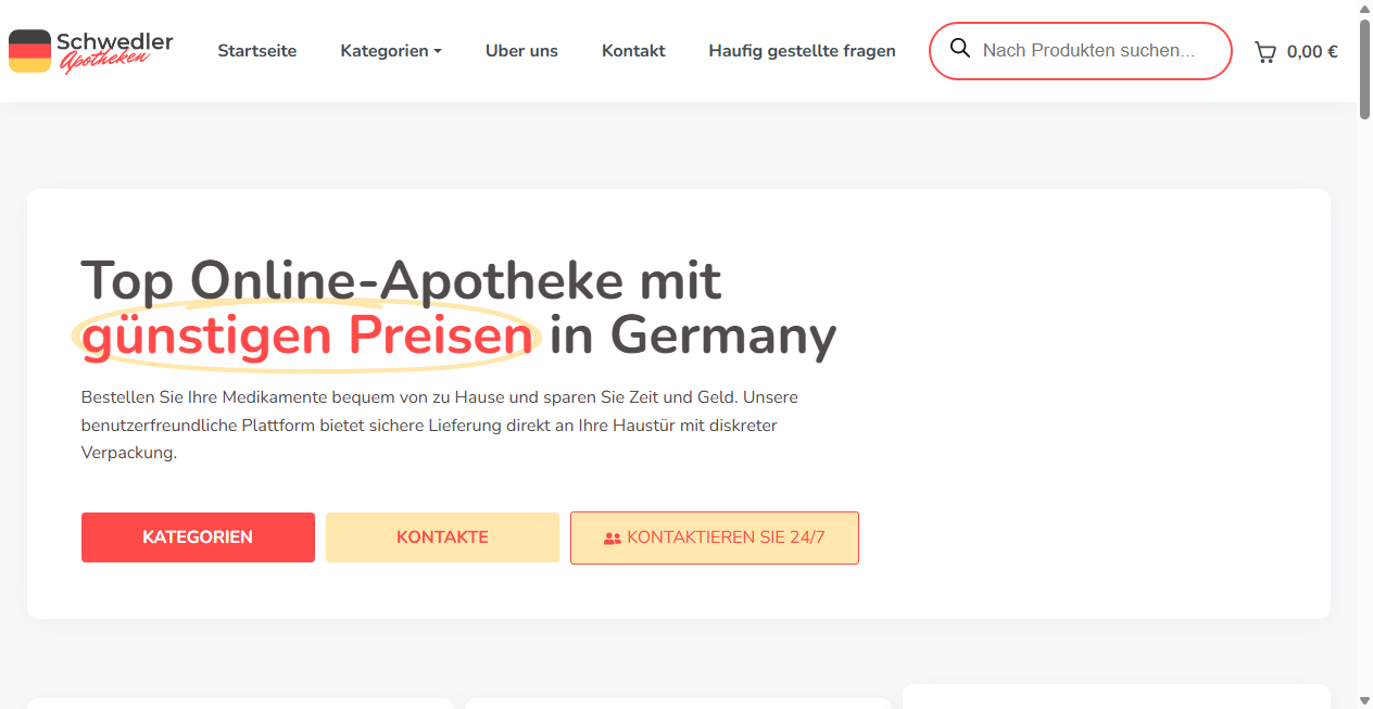 Screenshot von schwedler-apotheken.de