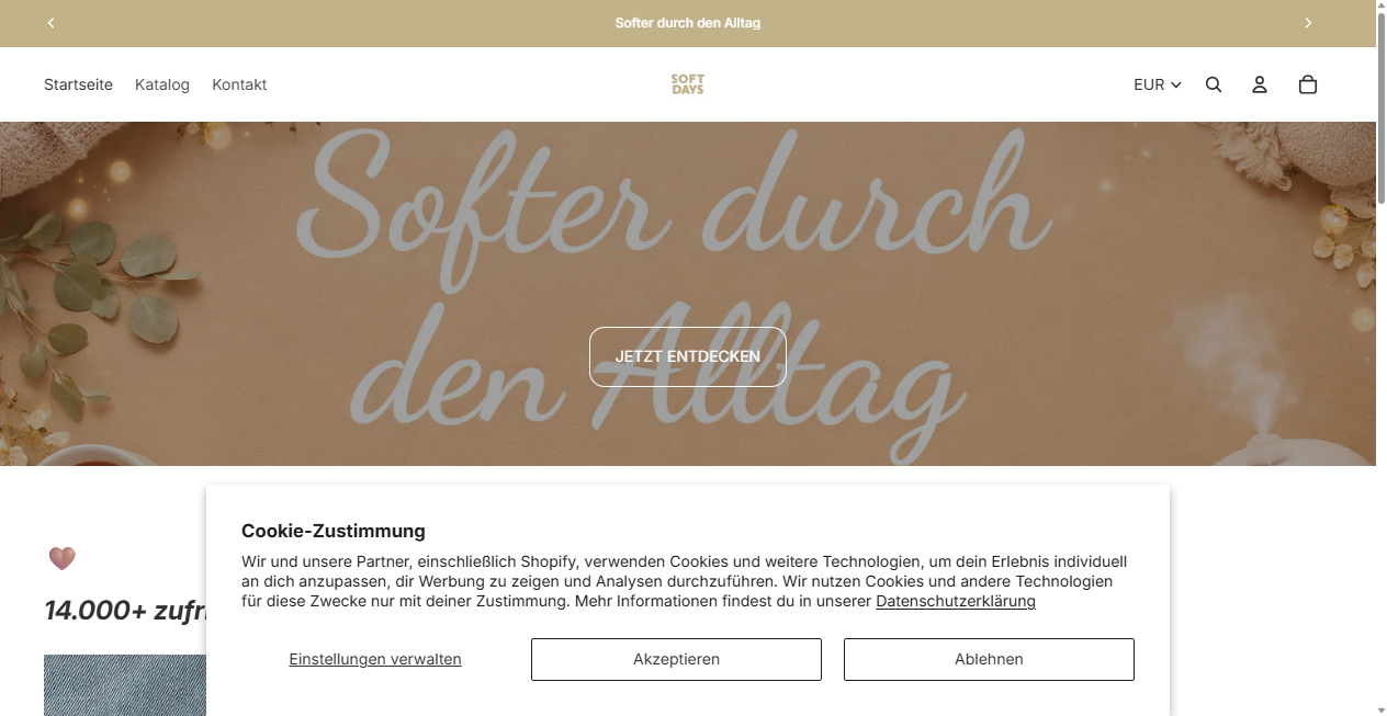 Fake-Shop Warnung: Fake Shop Warnung: softdays-shop.de (2026)