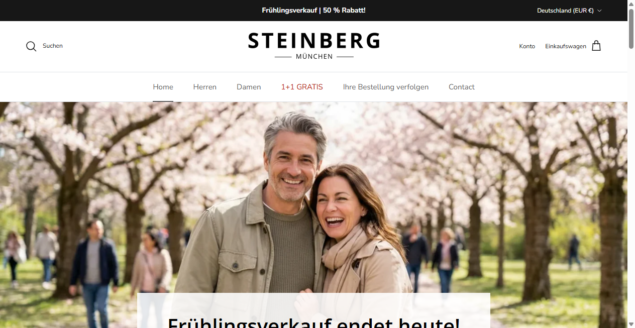 Fake-Shop Warnung: Fake Shop Warnung: steinberg-munchen.com (2026)