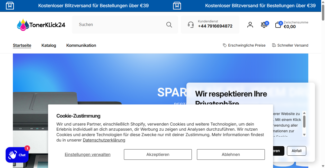Fake-Shop Warnung: Fake Shop Warnung: tonerklick24.de (2026)