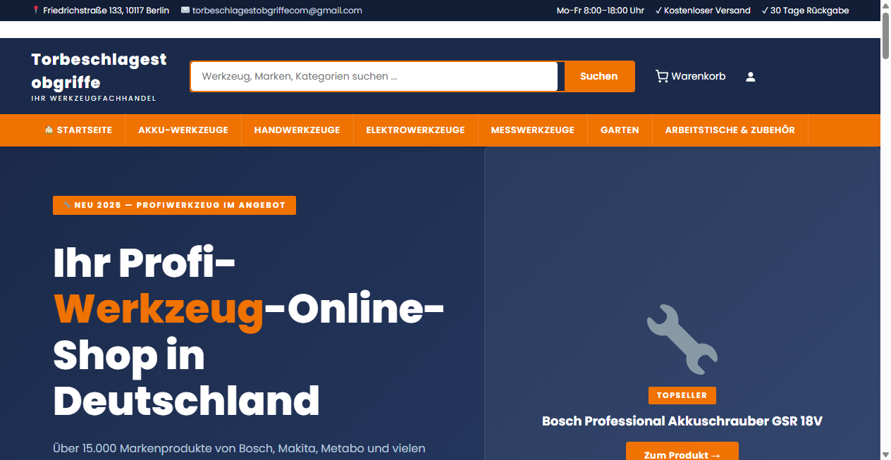 Bestätigte Warnung zu torbeschlagestobgriffe.com (2026)