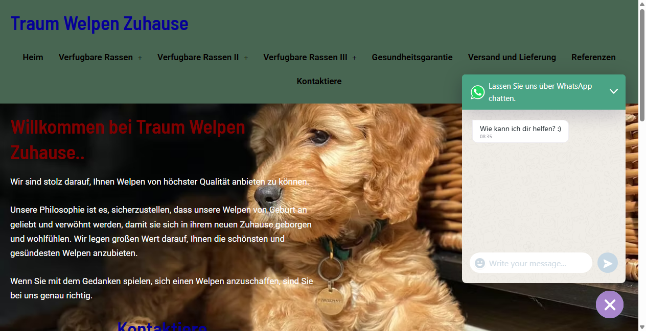 Bestätigte Warnung zu traumwelpenzuhause.de (2026)