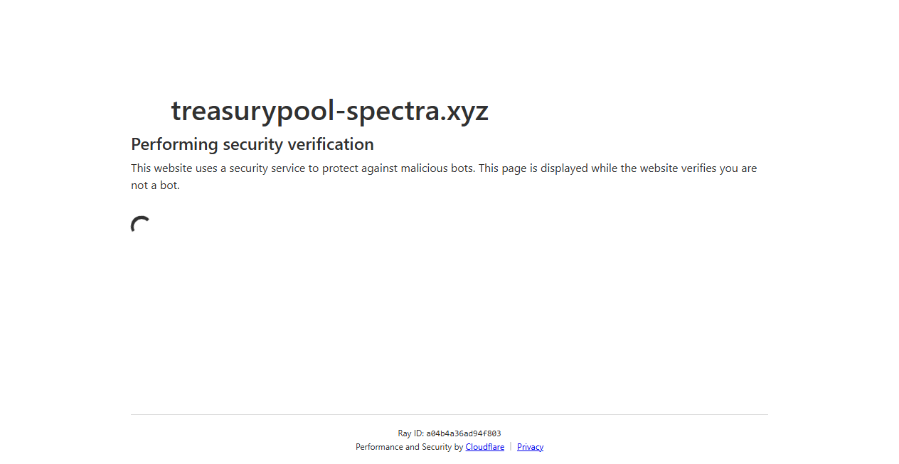 Bestätigte Warnung zu treasurypool-spectra.xyz (2026)