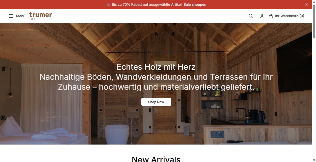 Bestätigte Warnung zu trumerholzliving.shop (2026)